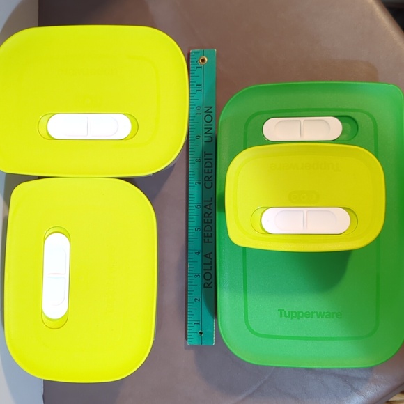Tupperware Fridge Smart 4 Container Set Excellent Preowned Condition - Picture 13 of 16